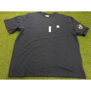 Carhartt Work T-Shirt Mens 2XL Black‎ AACPS CTE Graphic Loose Fit Short Sleeve